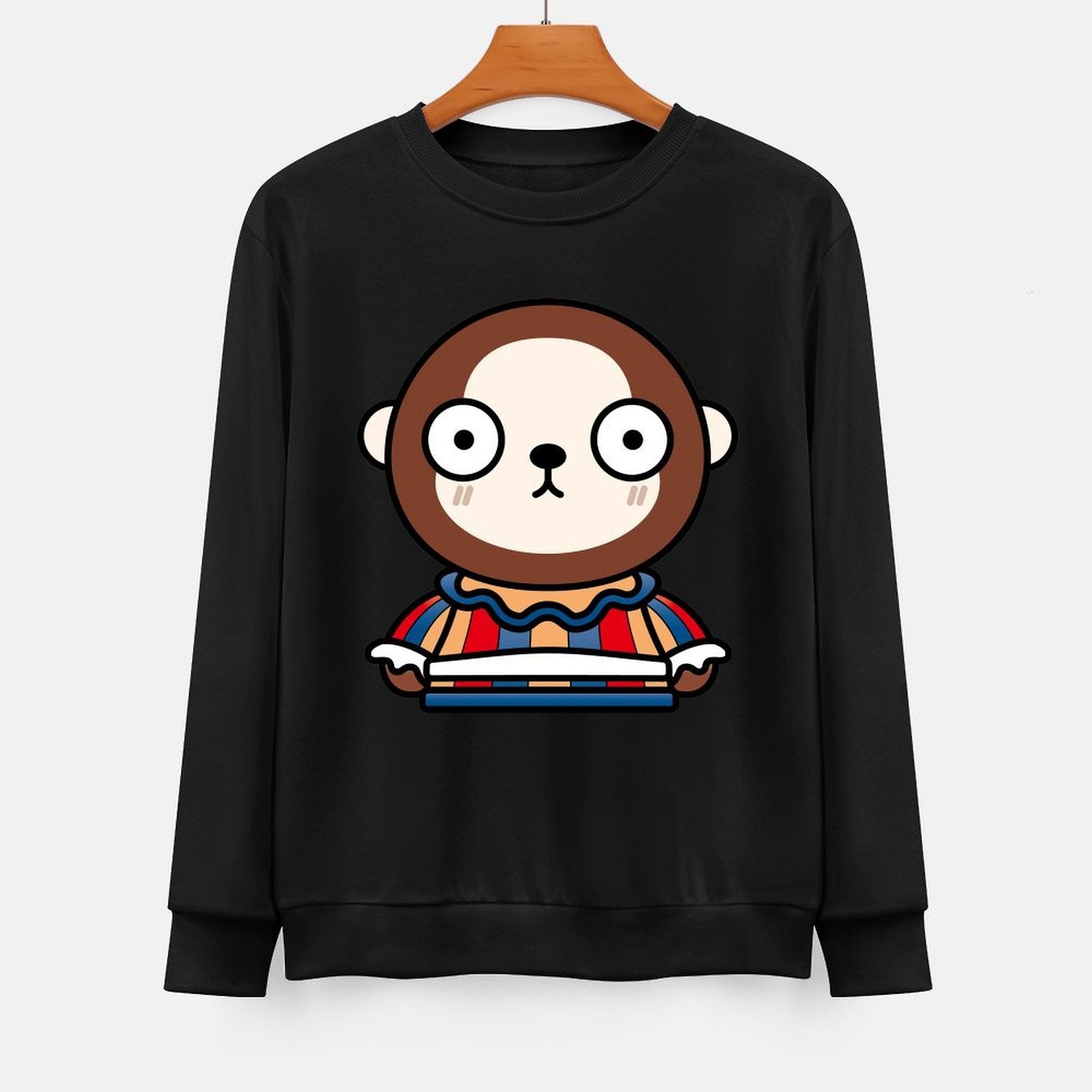 Front Patterned Long Sleeve TopOriginal StreetStyle